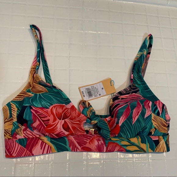 Tropical padded swimsuit top. Brand new with tags - Picture 1 of 2